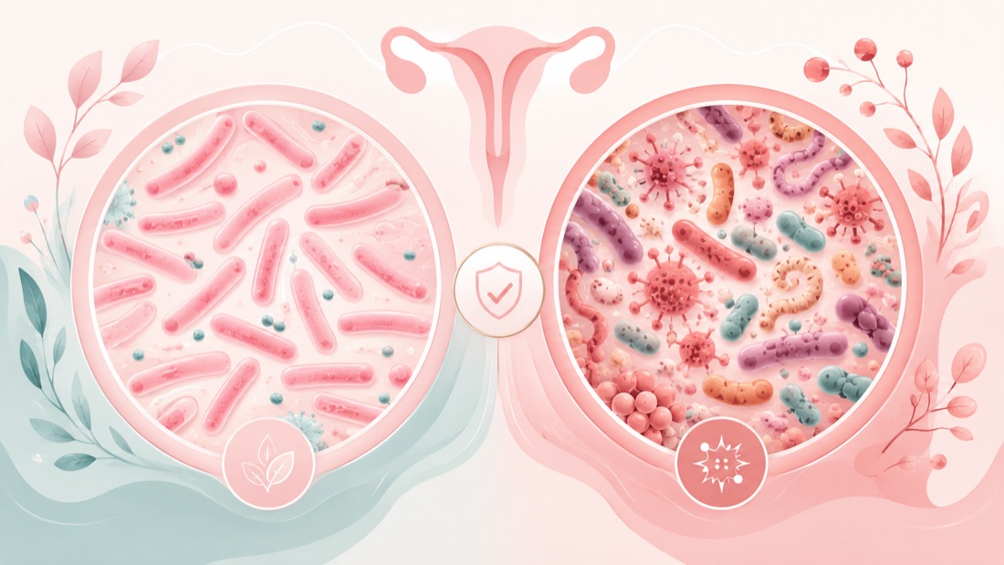 Balanced versus imbalanced vaginal microbiome